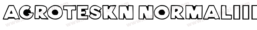 AGroteskN Normal字体转换